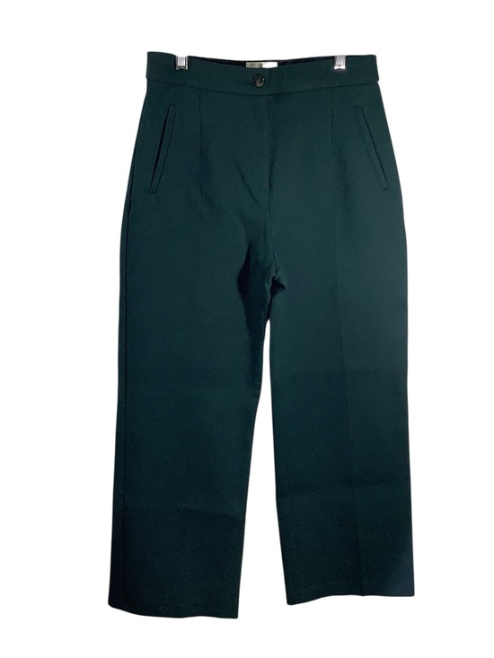 Sezane Pants - Sezane Green Martin Crop 7/8 Trouser High Rise Pant